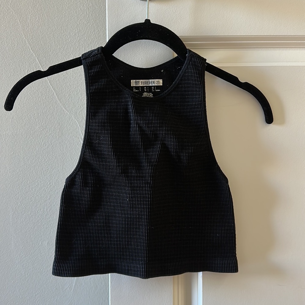 Forever 21 Black Workout Tank Top - Size S